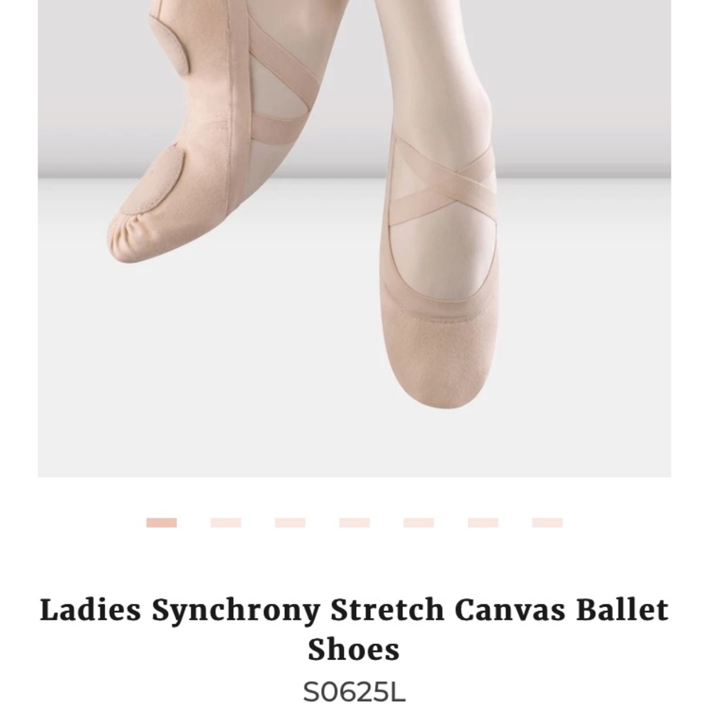 Bloch Synchrony canvas ballet shoes, size 8